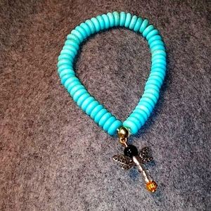 Bracelet with charm dragonfly